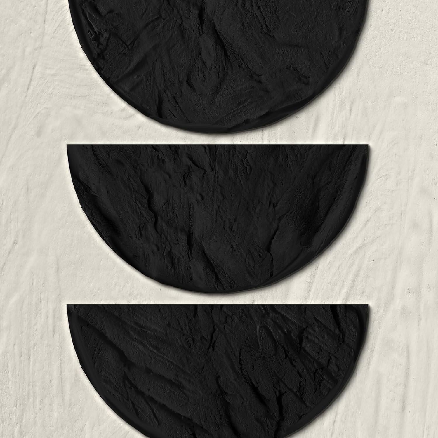 VAN GOGH ART Framed Boho Wall Art, 3 Piece Neutral Geometric Black and Beige Abstract Pictures, Total Size 30x60 Inch, Living Room, Bedroom, Home Office, Hallway
